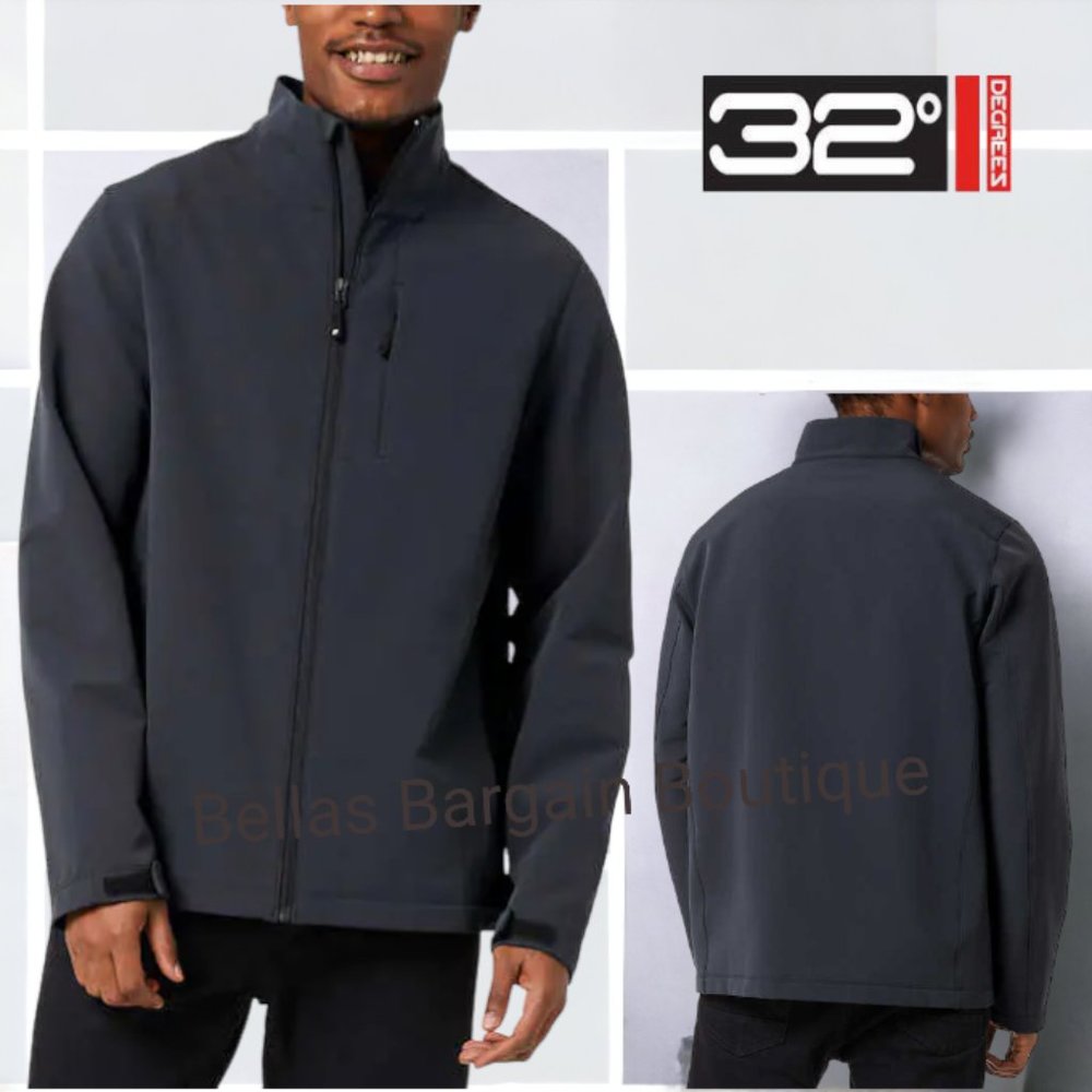 32 Degrees Men’s GRAY Therma Pro Full Zip Jacket NWT
